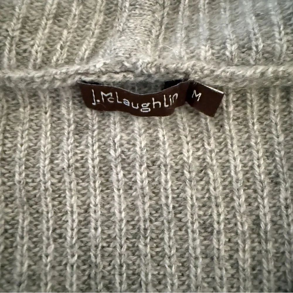 J. McLaughlin Ribbed Cashmere Open Cardigan - Picture 2 of 6